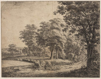 TvB G 3420
<br/>
Ruiter bij houten hek
<br/>
<em>Waterloo, Anthonie, (1609-1690)</em>